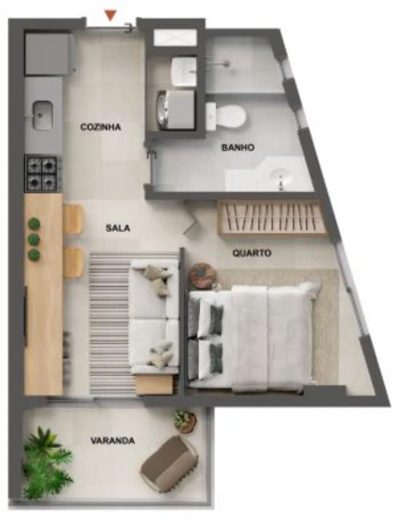 Apartamento, 2 quartos - Foto 3