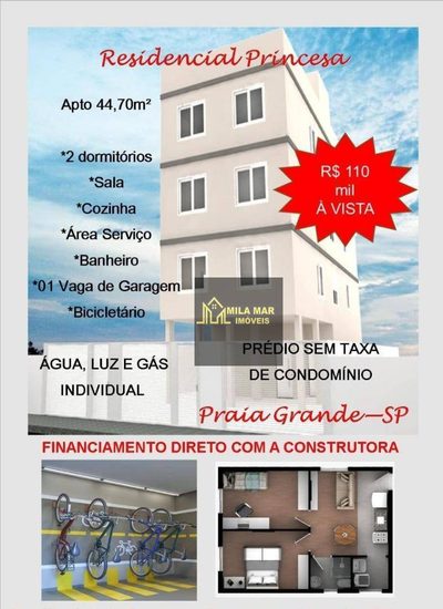 Apartamento, 2 quartos, 44 m² - Foto 1