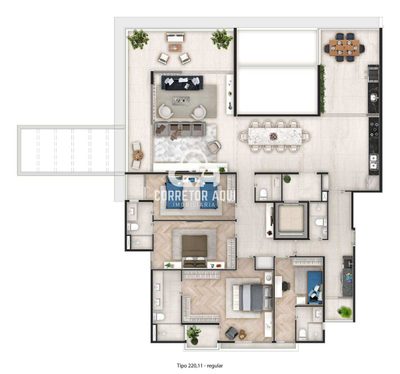 Apartamento, 4 quartos, 220 m² - Foto 2