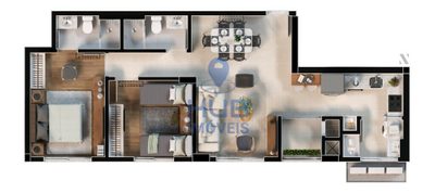 Apartamento, 2 quartos, 71 m² - Foto 1