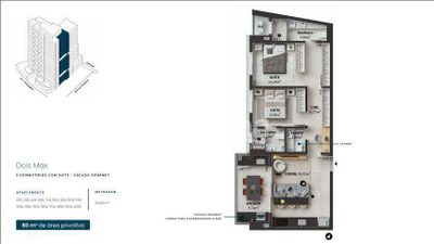 Apartamento, 2 quartos, 80 m² - Foto 4