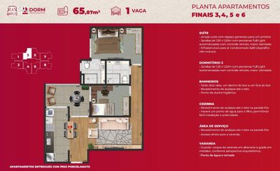 Apartamento, 2 quartos, 65 m² - Foto 4