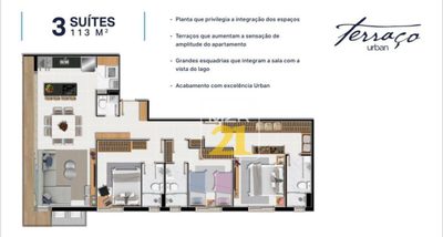 Apartamento, 3 quartos, 113 m² - Foto 1