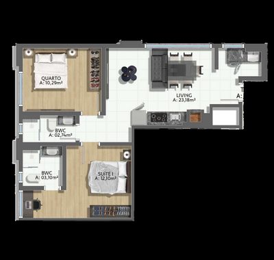 Apartamento, 66 m² - Foto 5
