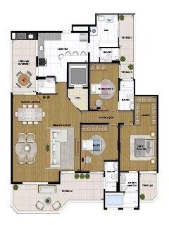 Apartamento, 3 quartos, 197 m² - Foto 2