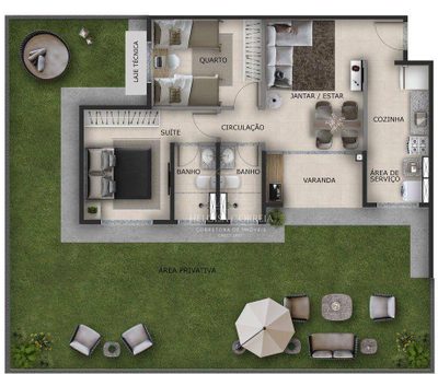 Apartamento, 2 quartos, 48 m² - Foto 1