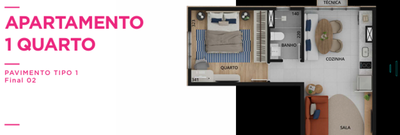 Apartamento, 1 quarto, 50 m² - Foto 3