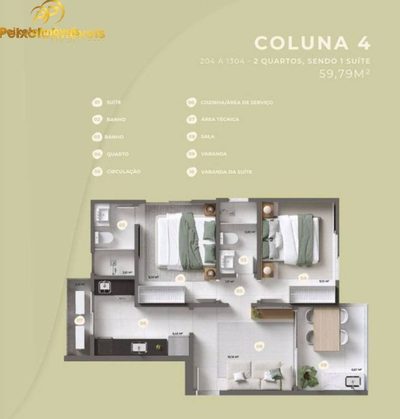 Apartamento, 60 m² - Foto 2