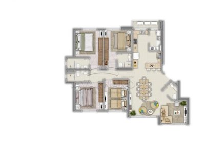 Apartamento, 4 quartos, 237 m² - Foto 2