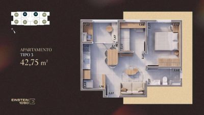 Apartamento, 2 quartos, 43 m² - Foto 4