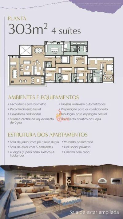 Apartamento, 4 quartos, 303 m² - Foto 3