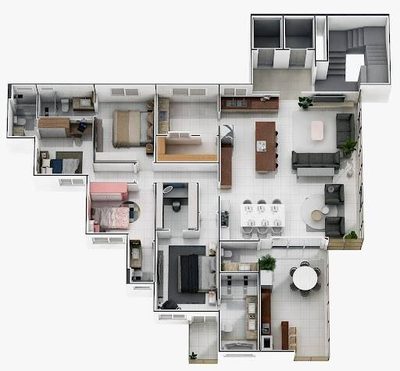 Apartamento, 4 quartos, 206 m² - Foto 2