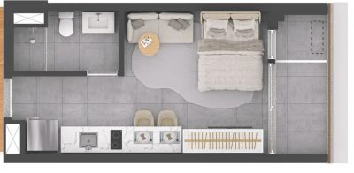 Apartamento, 1 quarto, 25 m² - Foto 2