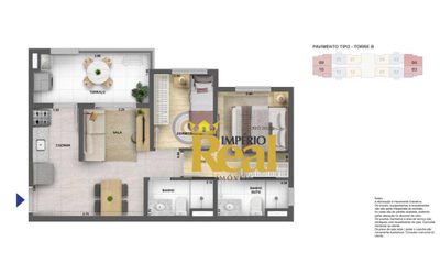 Apartamento, 2 quartos, 34 m² - Foto 5