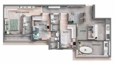 Apartamento, 2 quartos, 74 m² - Foto 5