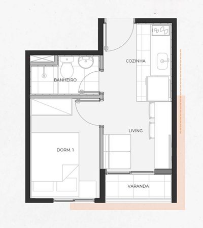 Apartamento, 2 quartos, 30 m² - Foto 5