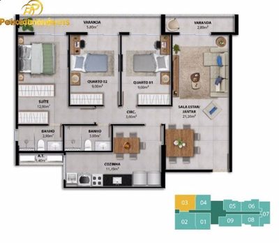 Apartamento, 3 quartos, 101 m² - Foto 3