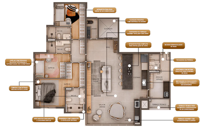 Apartamento, 3 quartos, 130 m² - Foto 1