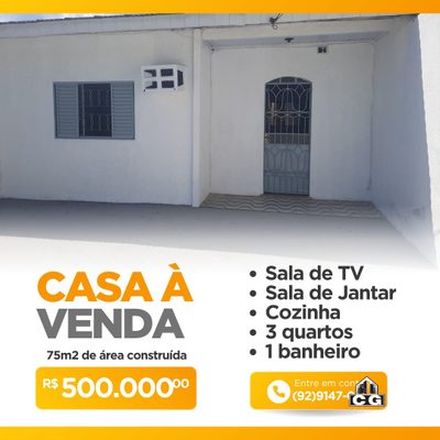 Casa, 3 quartos, 75 m² - Foto 2
