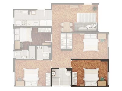 Apartamento, 4 quartos, 110 m² - Foto 2