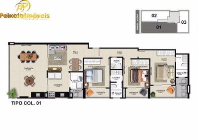 Apartamento, 3 quartos, 117 m² - Foto 2
