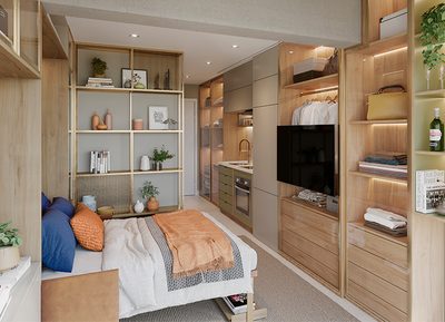 Apartamento, 1 quarto, 28 m² - Foto 3