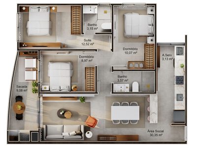 Apartamento, 98 m² - Foto 4