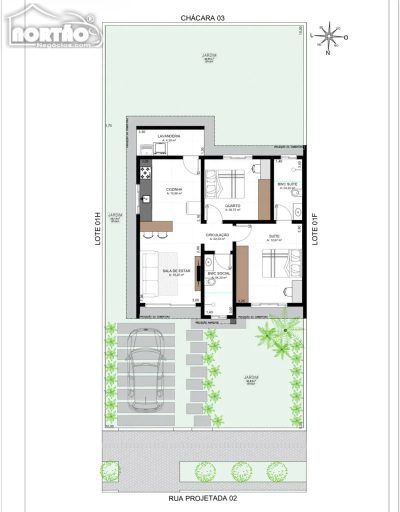 Casa, 3 quartos, 67 m² - Foto 2