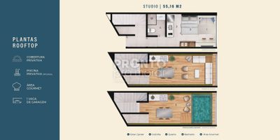 Apartamento, 1 quarto, 55 m² - Foto 1