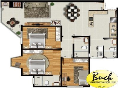 Apartamento, 3 quartos, 115 m² - Foto 4
