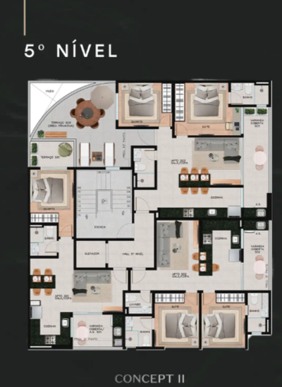 Apartamento, 2 quartos, 70 m² - Foto 2