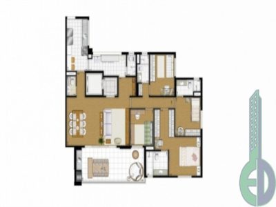 Apartamento, 3 quartos, 155 m² - Foto 3