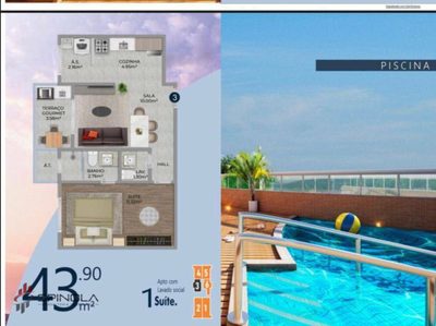 Apartamento, 1 quarto, 43 m² - Foto 2