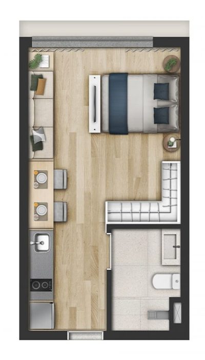Apartamento, 1 quarto, 35 m² - Foto 5