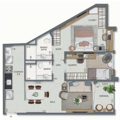 Cobertura, 3 quartos, 141 m² - Foto 4