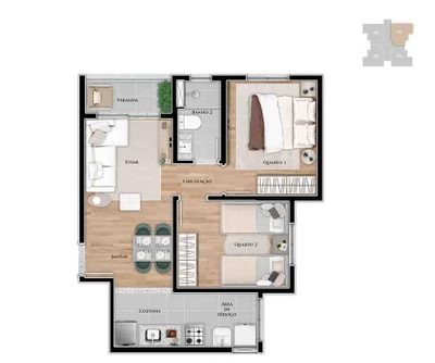 Apartamento, 2 quartos, 60 m² - Foto 4