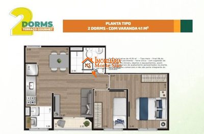 Apartamento, 1 quarto, 41 m² - Foto 2