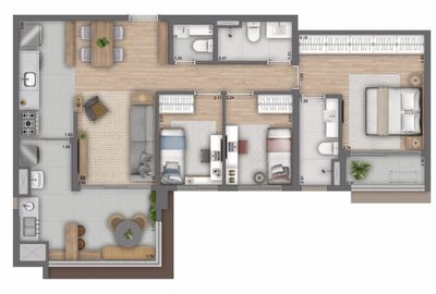 Apartamento, 3 quartos, 126 m² - Foto 3