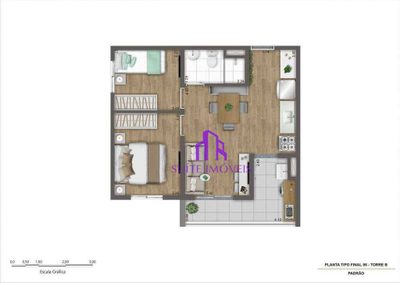 Apartamento, 2 quartos, 38 m² - Foto 3