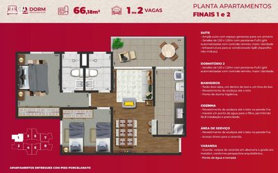 Apartamento, 2 quartos, 65 m² - Foto 2