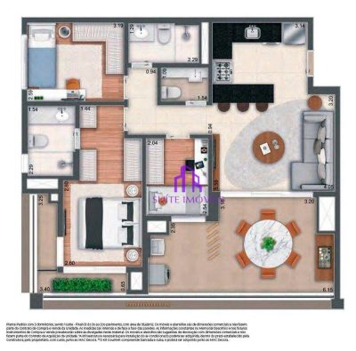 Apartamento, 3 quartos, 94 m² - Foto 2