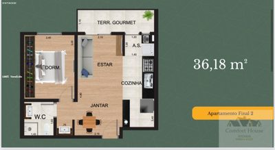 Casa, 1 quarto, 36 m² - Foto 4