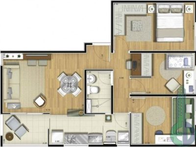 Apartamento, 3 quartos, 59 m² - Foto 5
