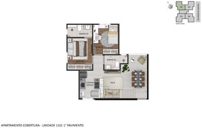 Apartamento, 2 quartos, 53 m² - Foto 5