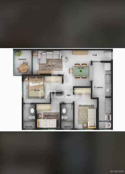 Apartamento, 2 quartos, 70 m² - Foto 3