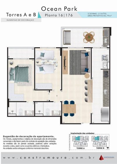 Apartamento, 2 quartos, 82 m² - Foto 2