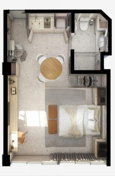 Flat/Apart Hotel, 1 quarto, 30 m² - Foto 2