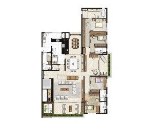 Apartamento, 4 quartos, 275 m² - Foto 3