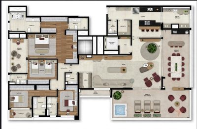 Cobertura, 4 quartos, 340 m² - Foto 2