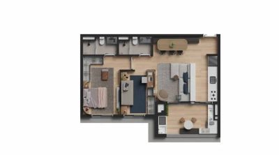 Apartamento, 2 quartos, 72 m² - Foto 1
